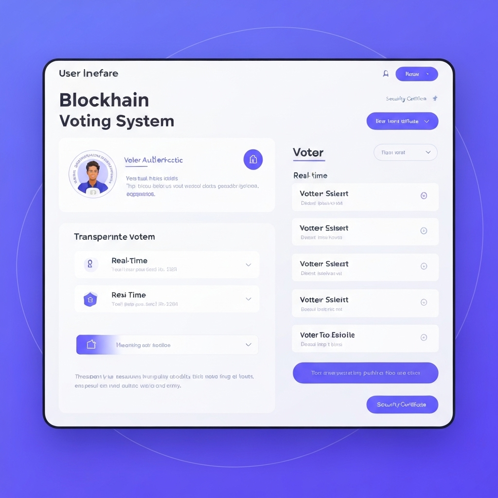Blockchain Voting System - Blockchain final year project for Computer Science students